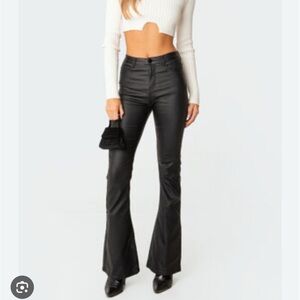Edikted Black Flare Pants